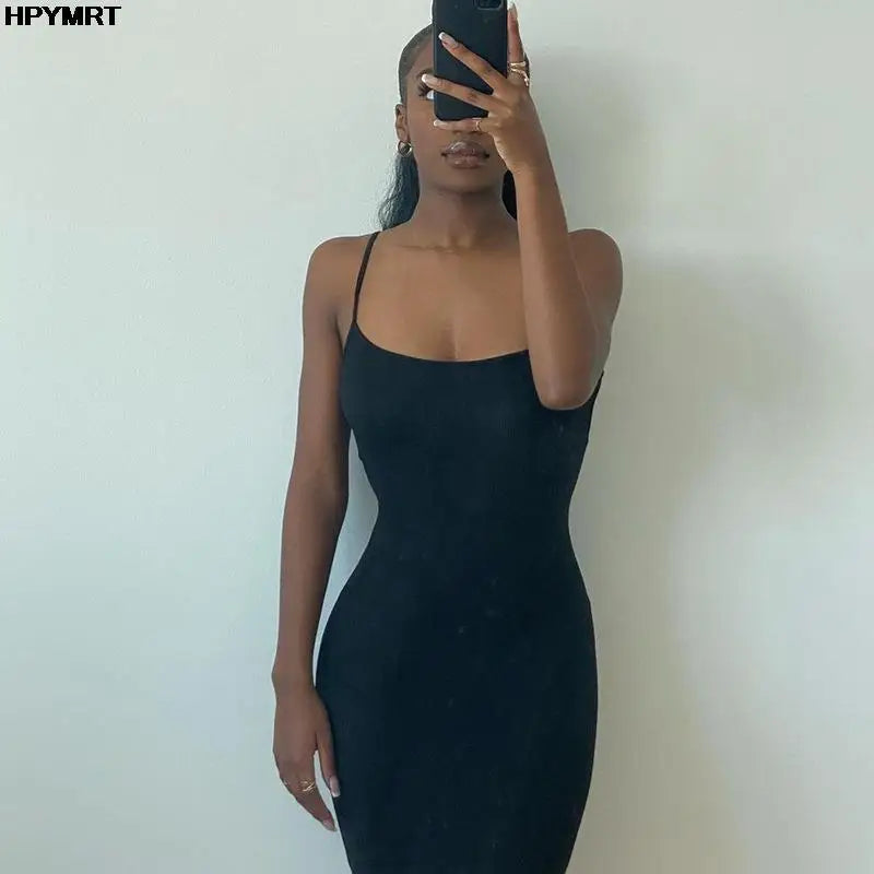 Sexy Satin Maxi Slip Dress - Backless Bodycon