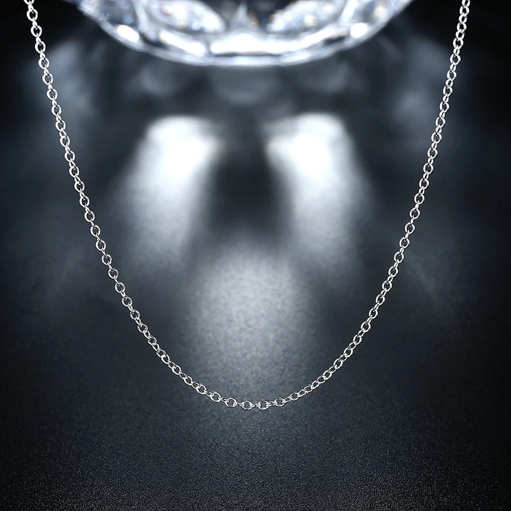 10PCS LOT Wholesale 925 Sterling Silver 16/18/20/22/24/26/28/30 Inch 1mm Snake Chain Necklace For Woman Man Fashion Jewelry