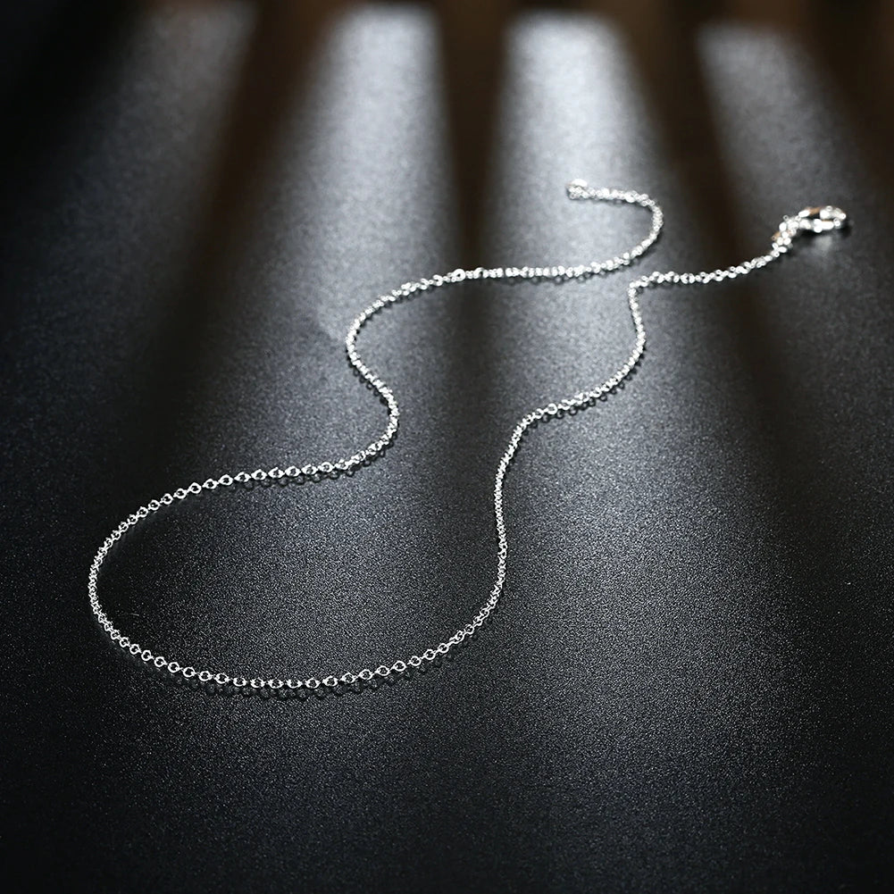 10PCS LOT Wholesale 925 Sterling Silver 16/18/20/22/24/26/28/30 Inch 1mm Snake Chain Necklace For Woman Man Fashion Jewelry