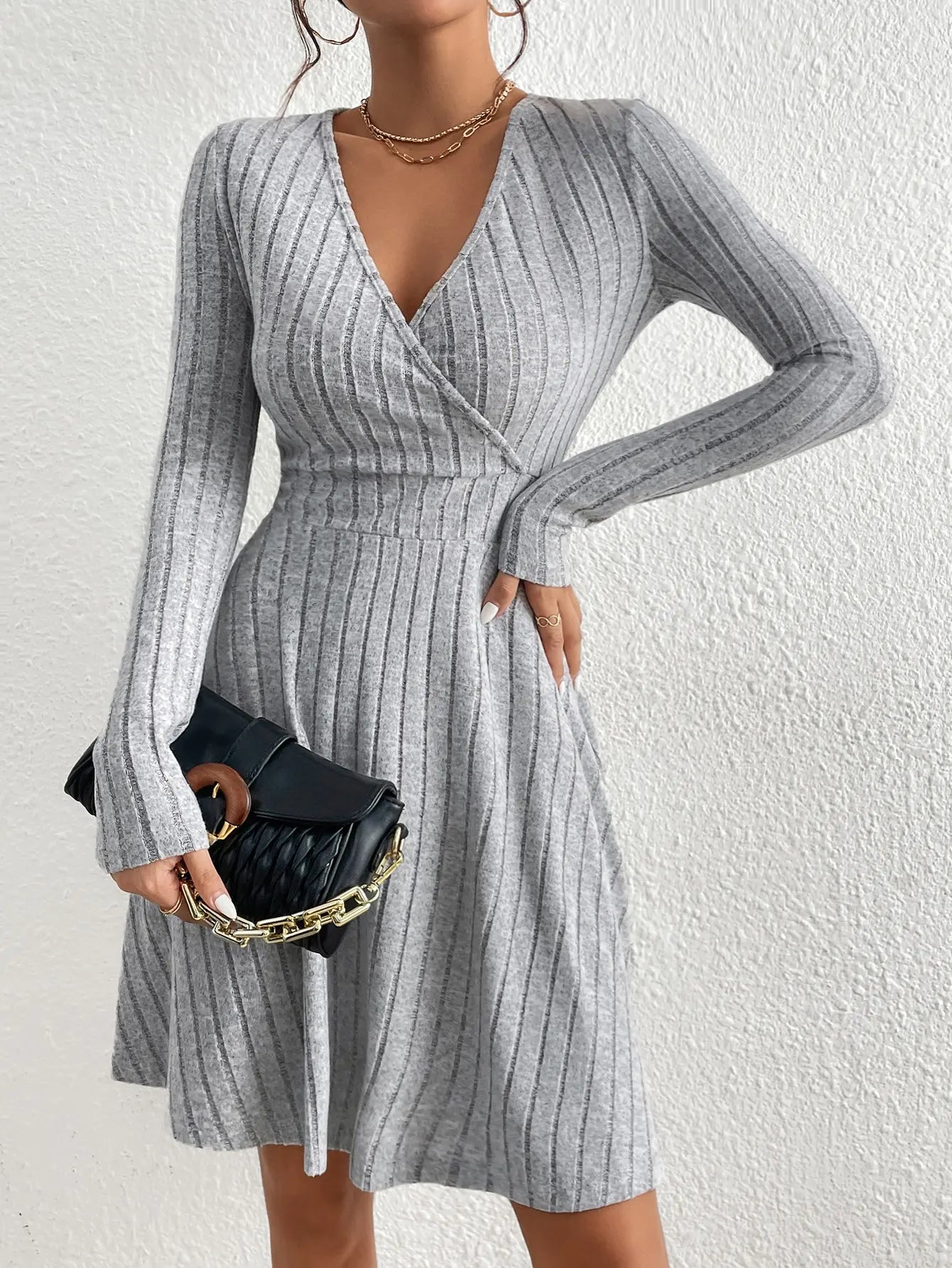 Knit Bodycon Midi Sweater Dress