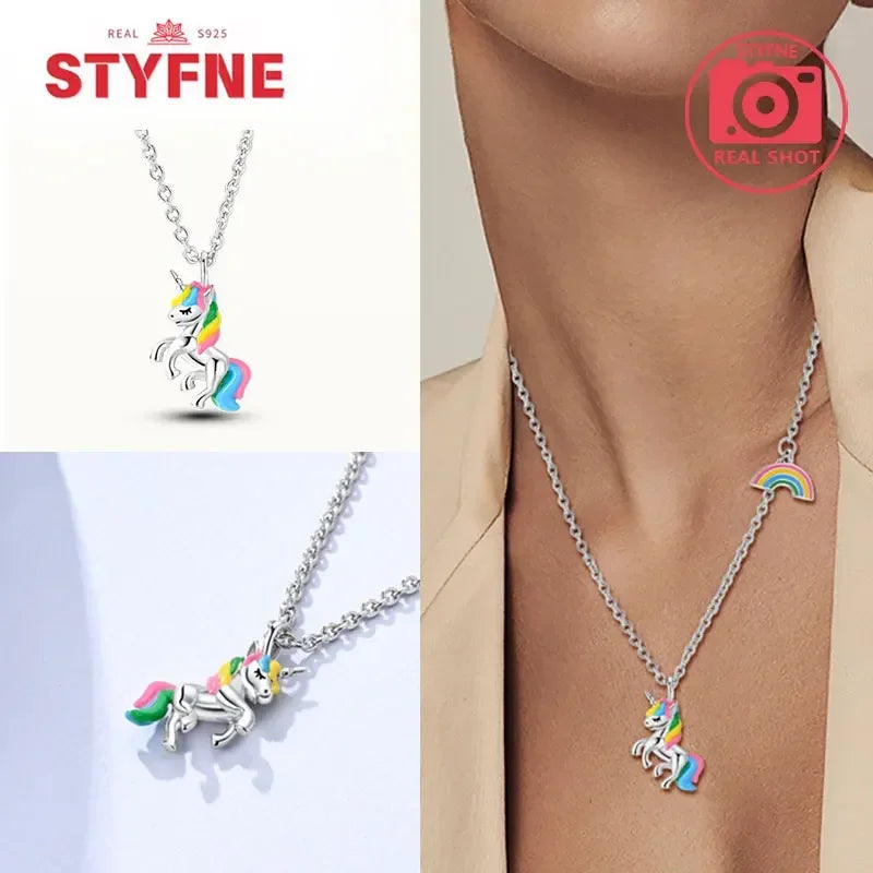 S925 Silver Pearl Pendant Necklace - Heart Shaped