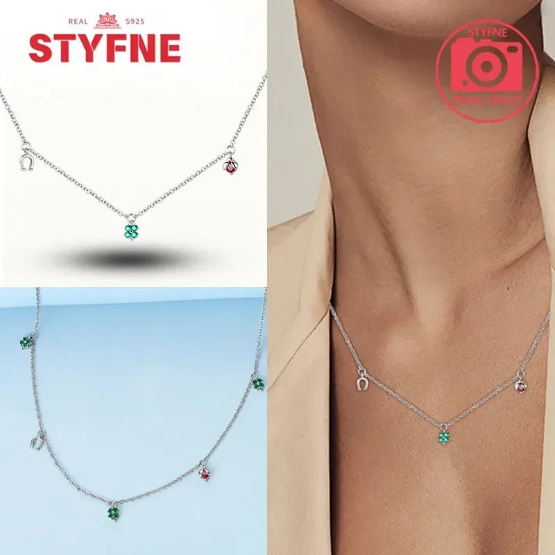 S925 Silver Pearl Pendant Necklace - Heart Shaped