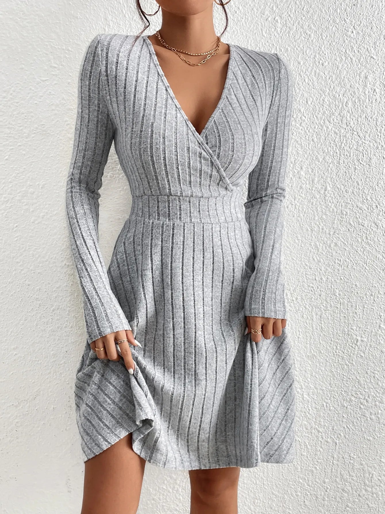 Knit Bodycon Midi Sweater Dress