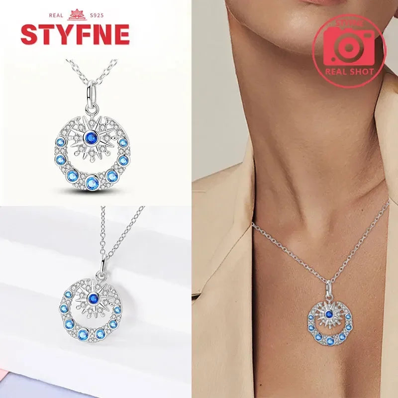 S925 Silver Pearl Pendant Necklace - Heart Shaped