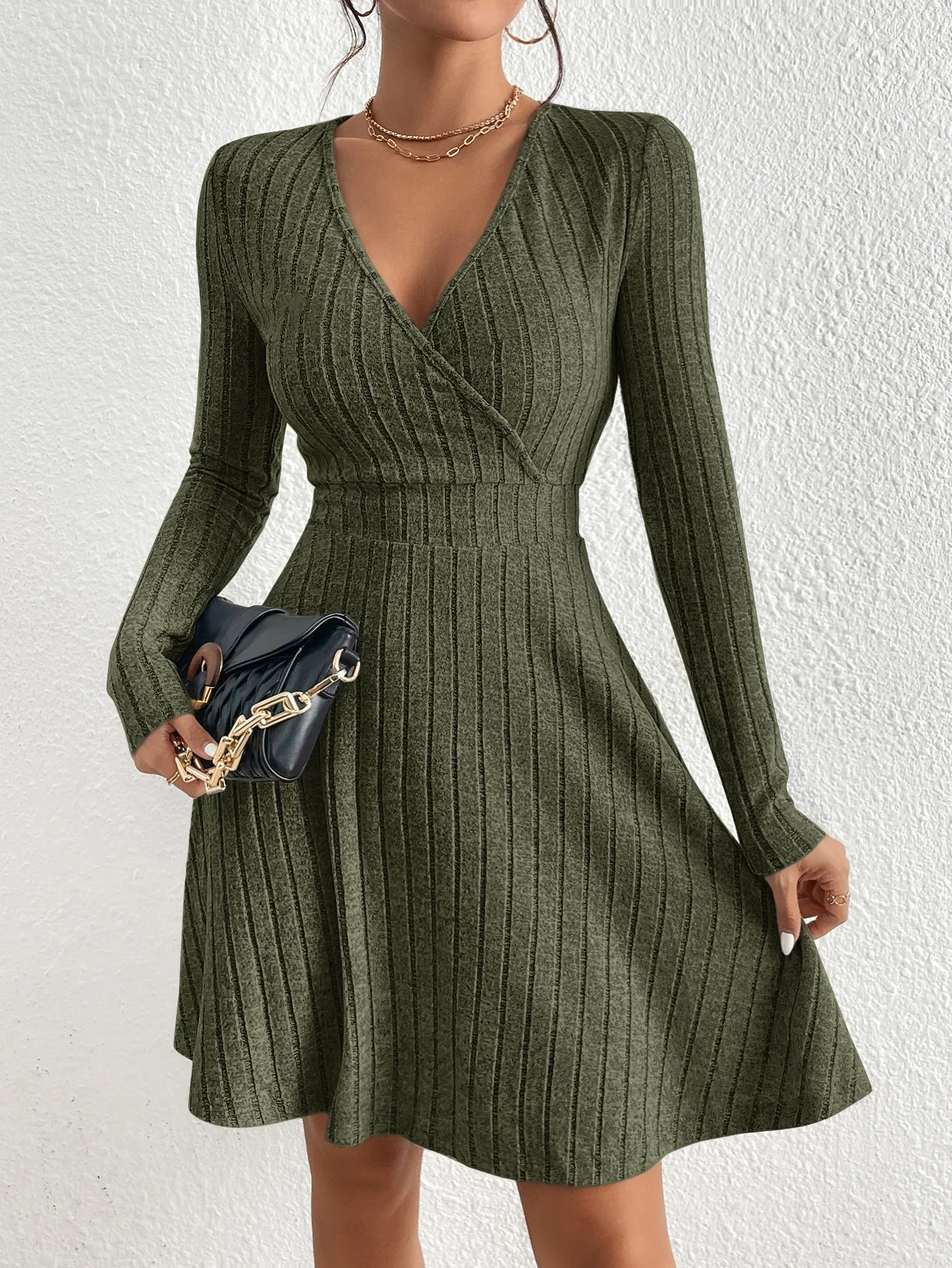Knit Bodycon Midi Sweater Dress