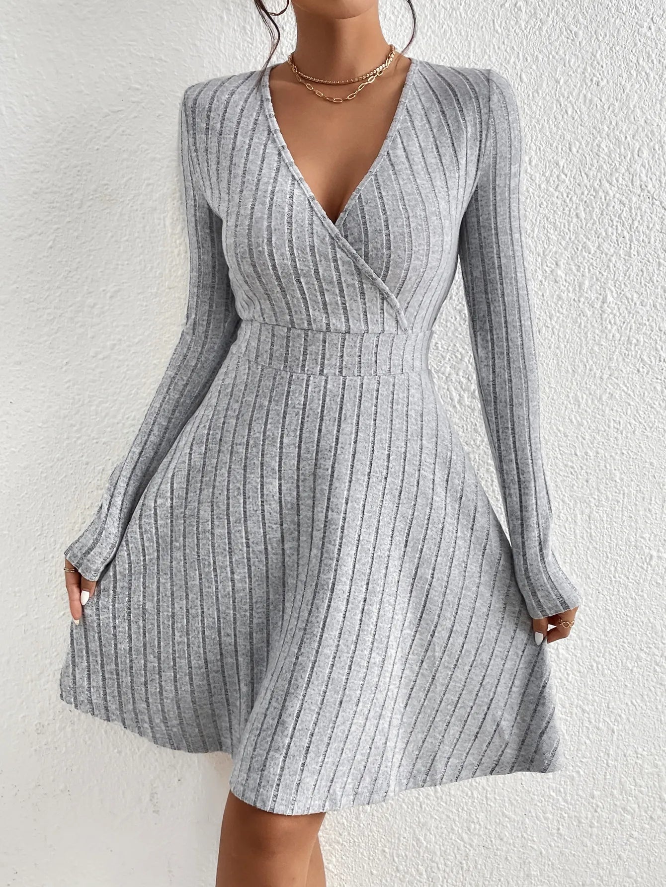 Knit Bodycon Midi Sweater Dress