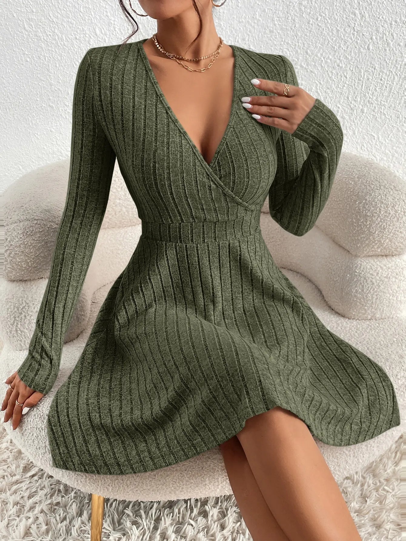 Knit Bodycon Midi Sweater Dress