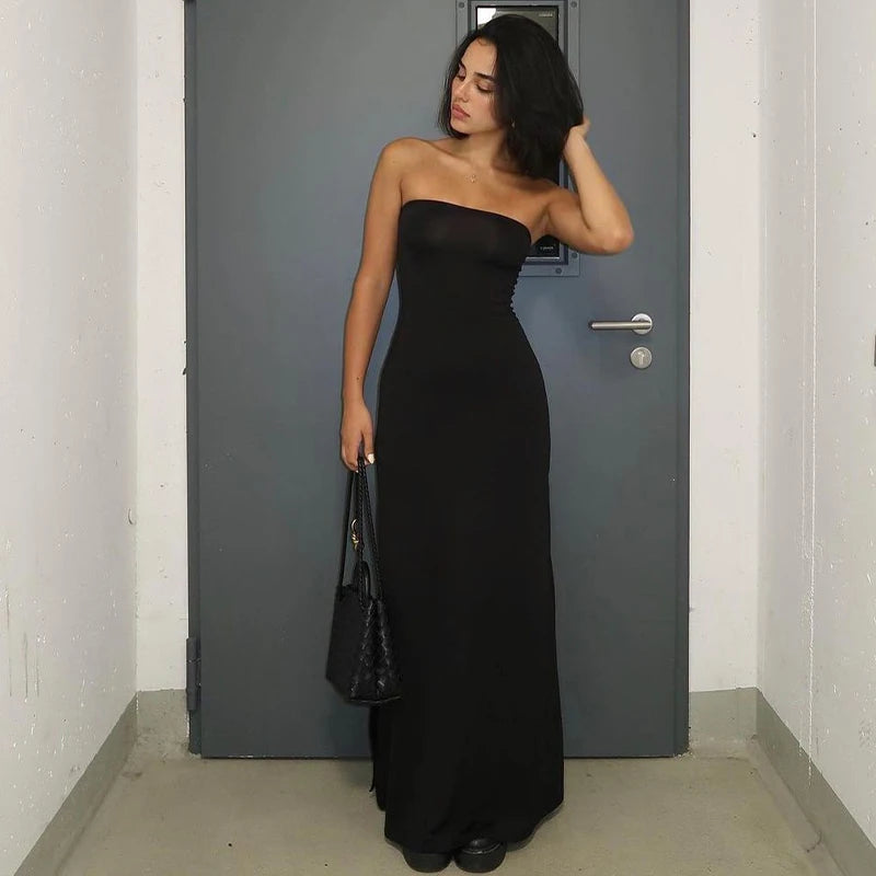 Elegant Black Maxi Dress