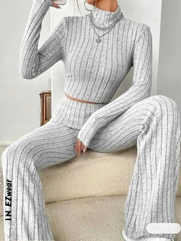 Sculpt Flare Cropped Set | Modern Streetwear