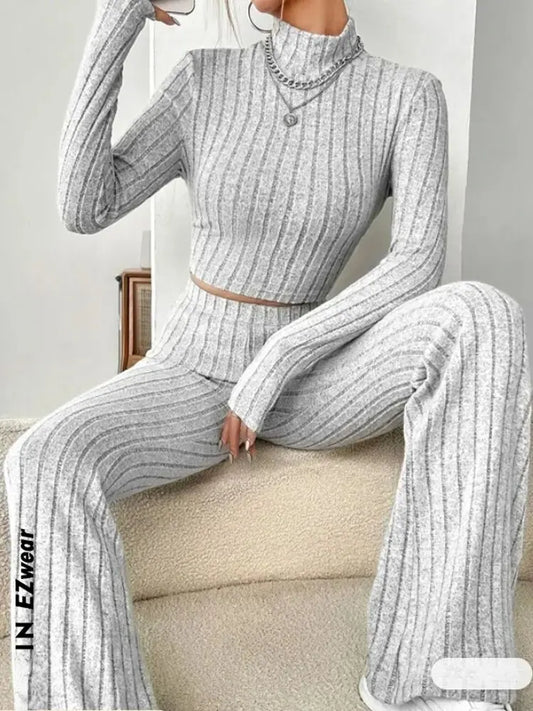 Sculpt Flare Cropped Set | Modern Streetwear