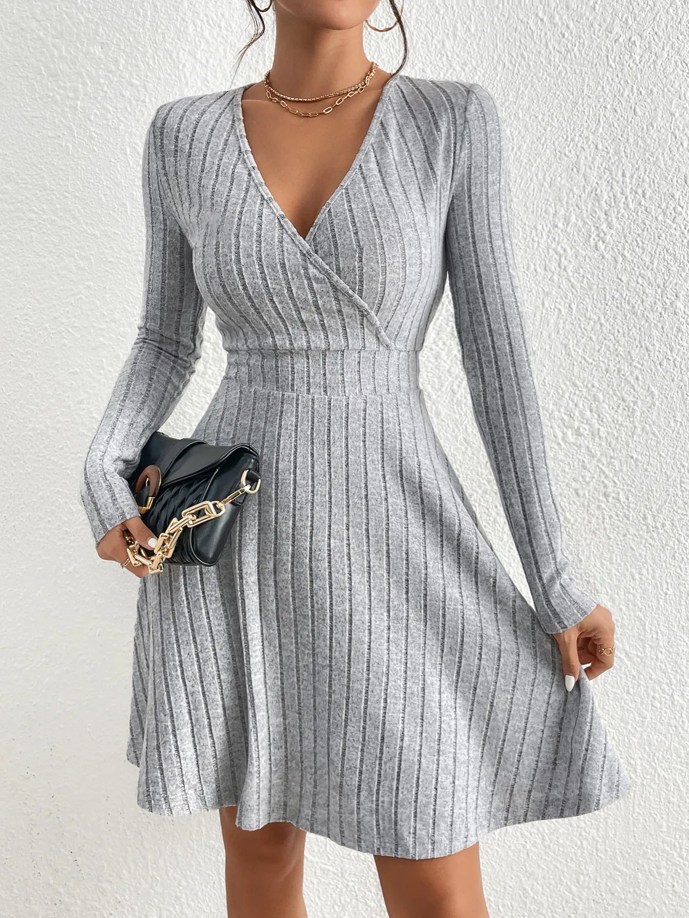 Knit Bodycon Midi Sweater Dress