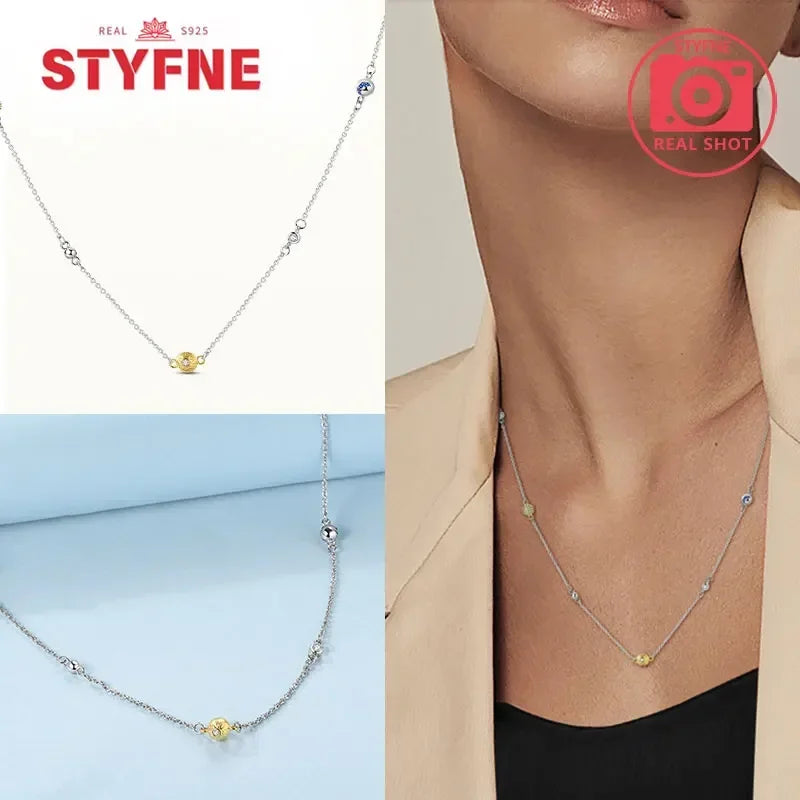 S925 Silver Pearl Pendant Necklace - Heart Shaped
