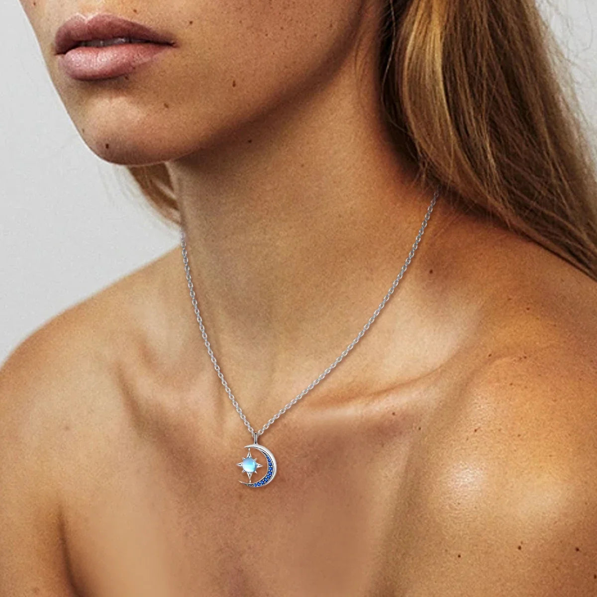 S925 Silver Pearl Pendant Necklace - Heart Shaped